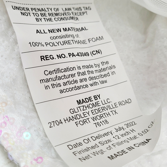 Glitzhome 12"H Angel W/White Faux Fur Dress Christmas Tree Topper or Decoration - Picture 9 of 10